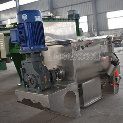 礦渣臥式螺帶混合機 優(yōu)質(zhì)不銹鋼混合設備解析